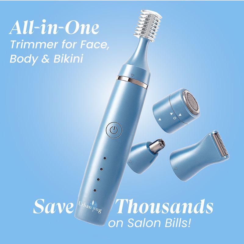 URBANYOG 7-in-1 Women Trimmer for Face, Body & Bikini - Image 5