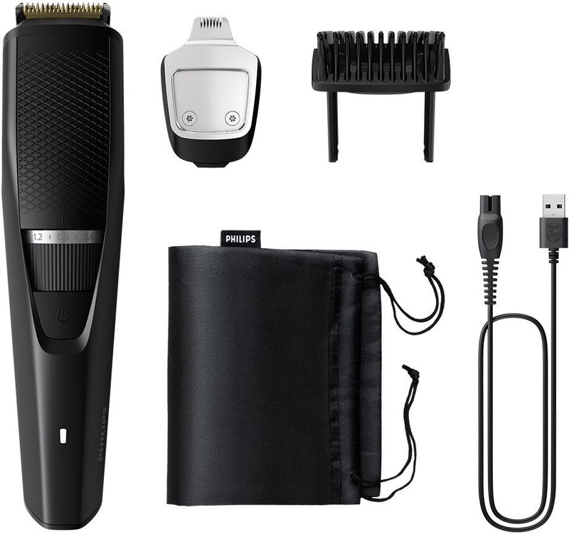 PHILIPS BT3441/30, Patented Beardsense Tech, Lift & Trim Tech Fully Waterproof Trimmer 90 min  Runtime 20 Length Settings (Black)