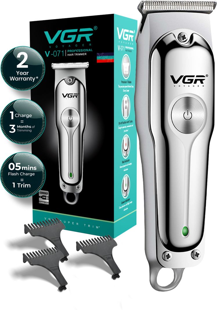 VGR V-071 Professional Trimmer 120 min Runtime - Image 2