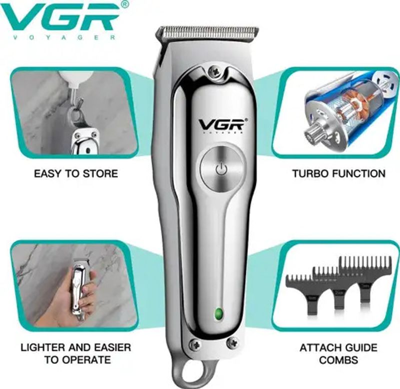 VGR V-071 Professional Rechargeable Hair Clipper - Image 3