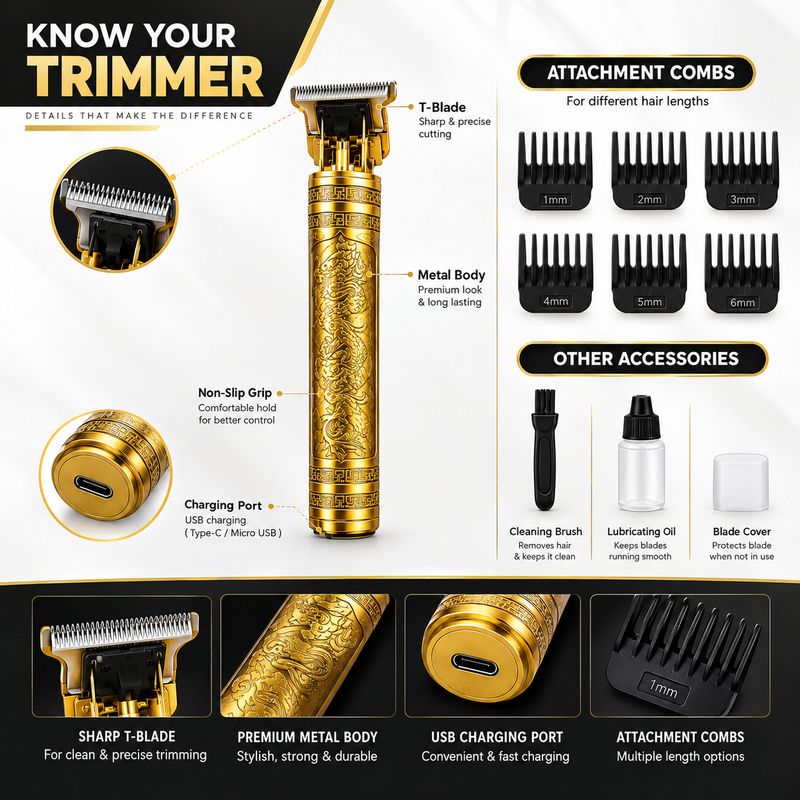 one amore T9 Professional Trimmer 60 min - Image 4