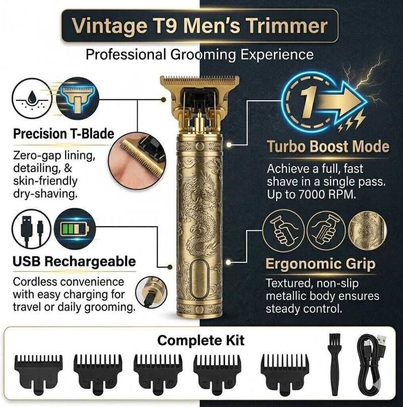 BrightMart Enterprises BrightMart BM-GOLDT-01 Waterproof Trimmer - Image 4