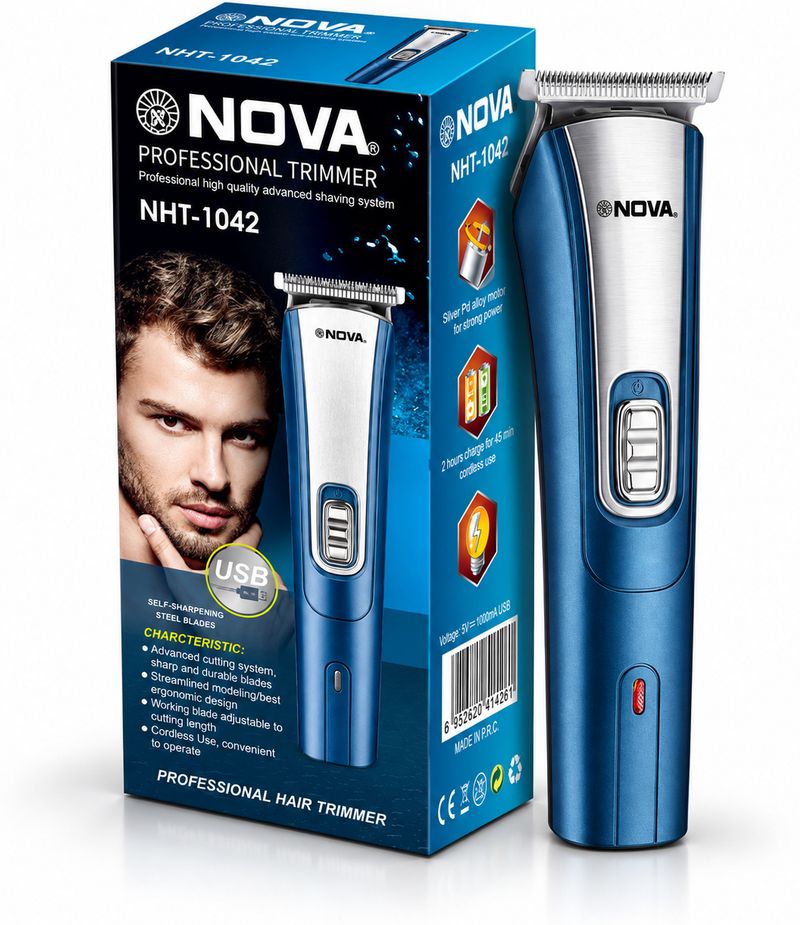 NOVA NHT 1042 USB Trimmer 60 min Runtime 5 Lengths - Image 2