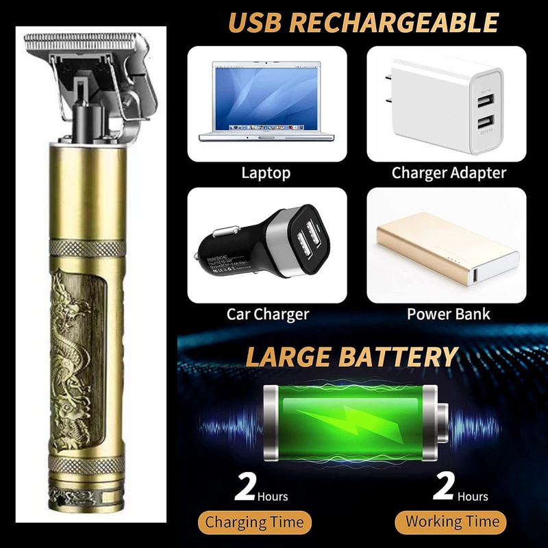 BeeDuck Body Grooming Trimmer 4 Length Settings Gold - Image 4