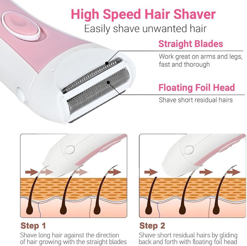 DazzelFlex Women's Rechargeable Double Shaver - Image 4