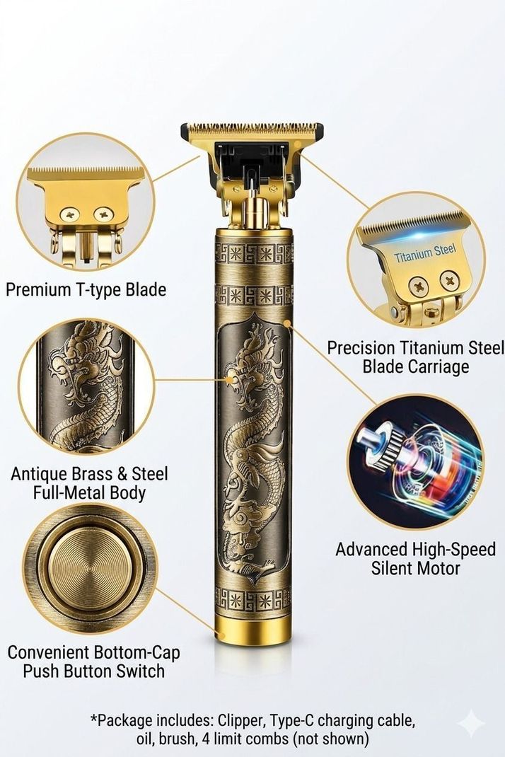 BrightMart Enterprises BrightMart BM-GOLDT-01 Waterproof Trimmer - Image 3