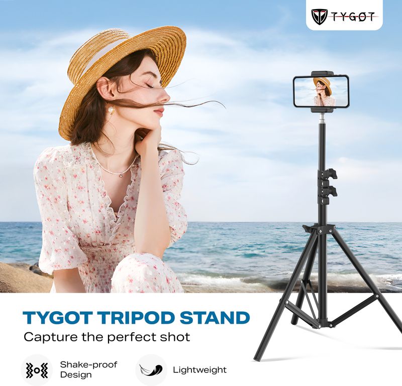 Tygot 7 Feet Aluminum Alloy Studio Tripod - Image 3