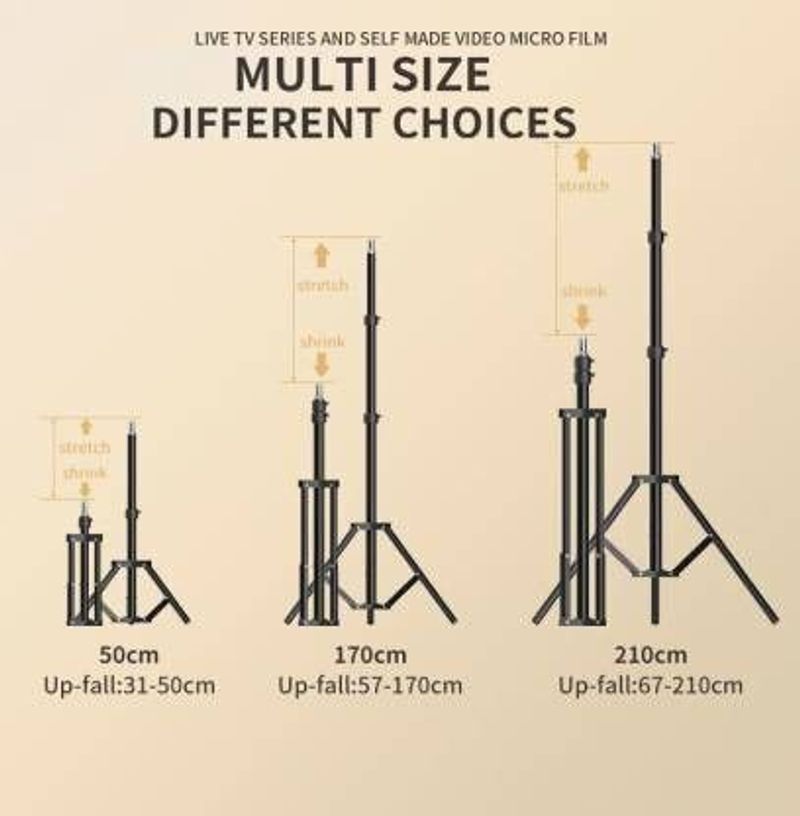 NEELTREDE 2.1m Flexible Metal Phone Tripod Stand - Image 3