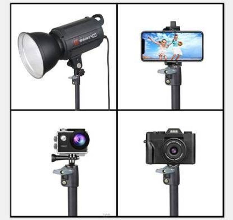 NEELTREDE 2.1m Flexible Metal Phone Tripod Stand - Image 4