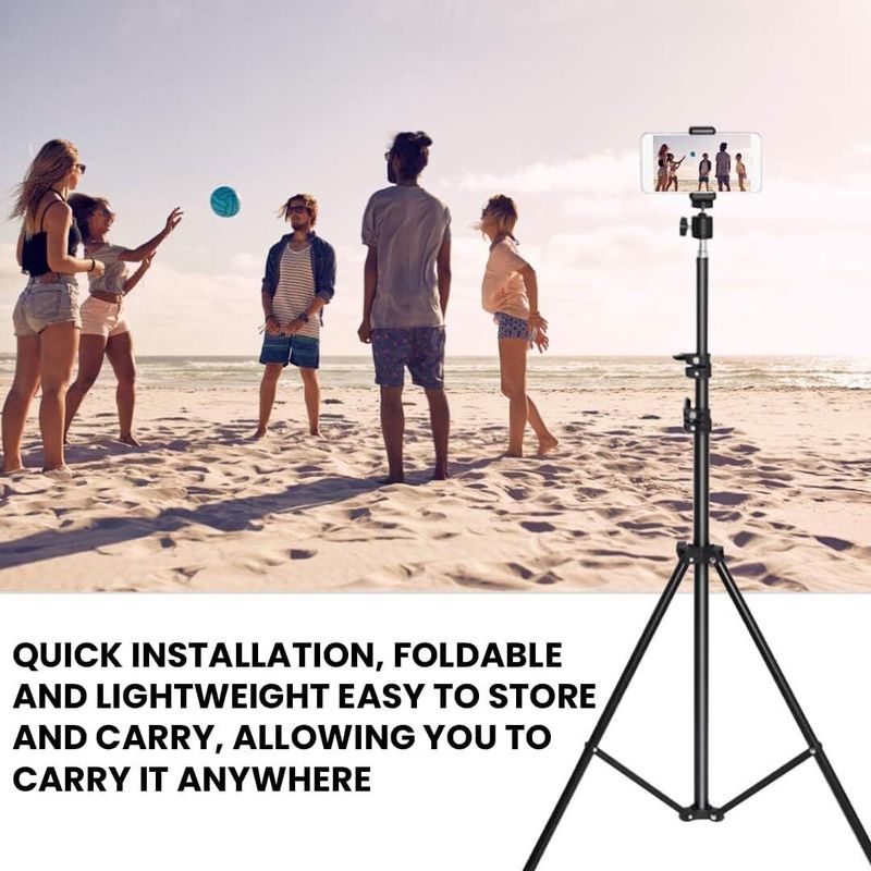Flipkart SmartBuy 7 Feet Aluminum Alloy Studio Light Stand Tripod (Black, Supports Up to 10000 g) Tripod (Black, Supports Up to 10000 g) - Image 5