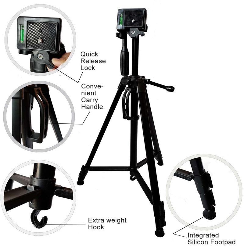 Wanzhow 3366 Tripod Stand for DSLR & Mobile - Image 3