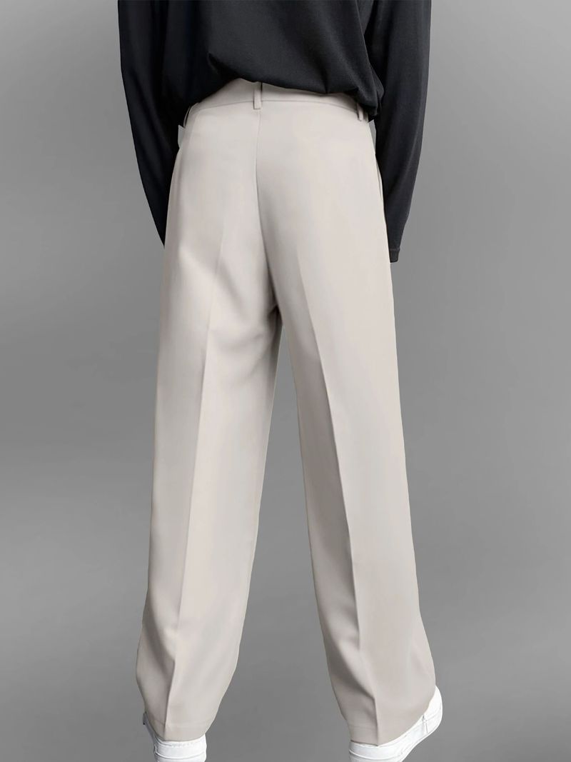 FTX Men Relaxed White Lycra Blend Trousers - Image 5