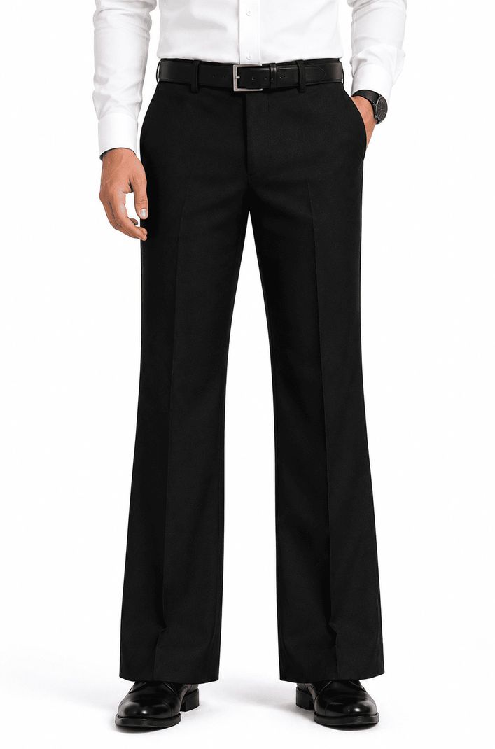 The Pant Lab Men Black Lycra Blend Trousers - Image 2
