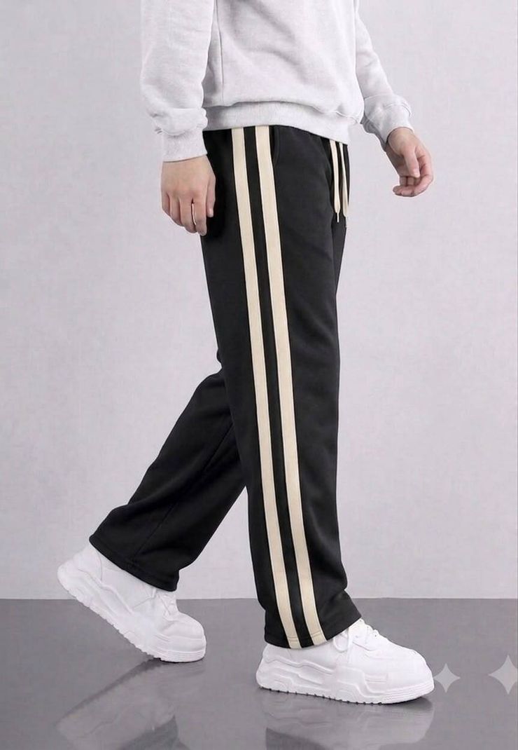 KEESUN Men 2-Pack Black, Beige Trousers - Image 4
