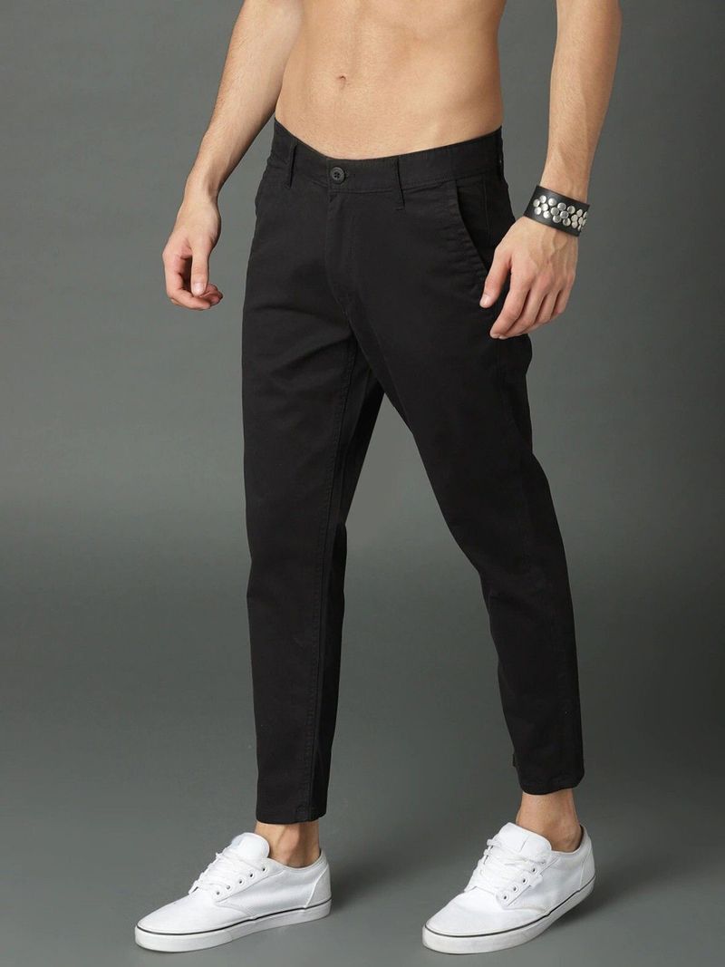 FUBAR Men Slim Fit Black Trousers - Image 6
