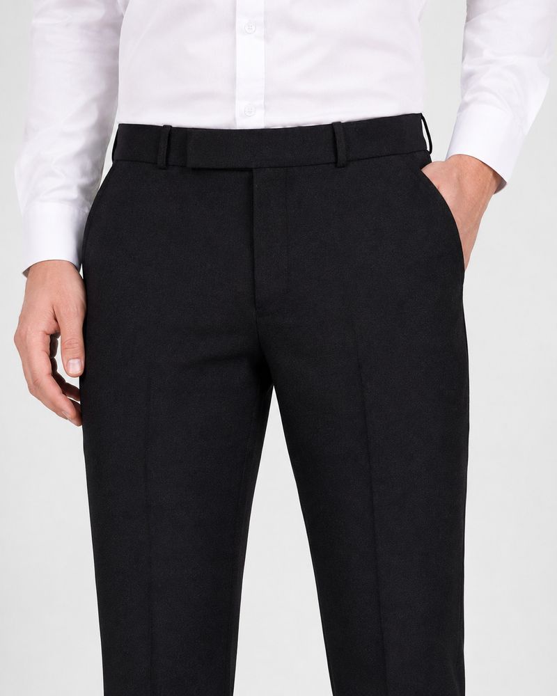 MVR Men Black Viscose Rayon Trousers - Image 5