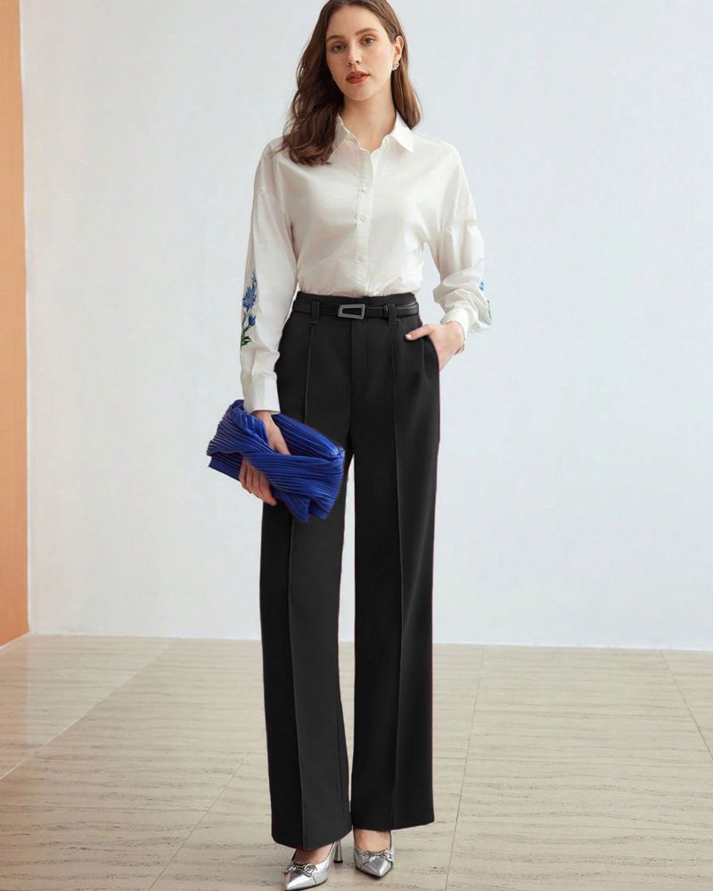 ADDYVERO Women Black Polyester Trousers - Image 6