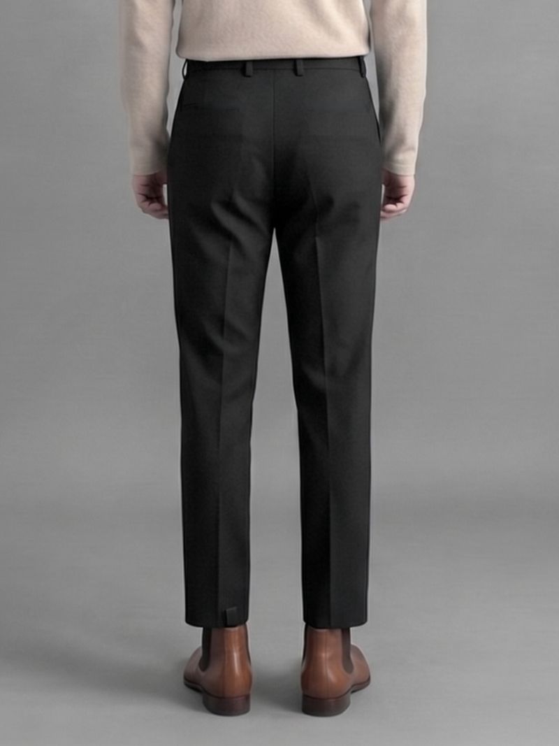 SRTREADERS Men Black Lycra Blend Trousers - Image 4