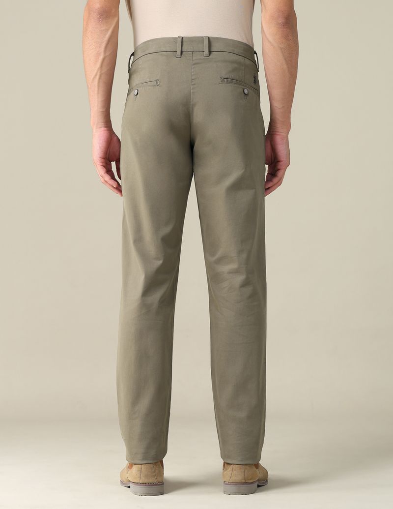 U.S. POLO ASSN. Men Slim Fit Brown Cotton Trousers - Image 6