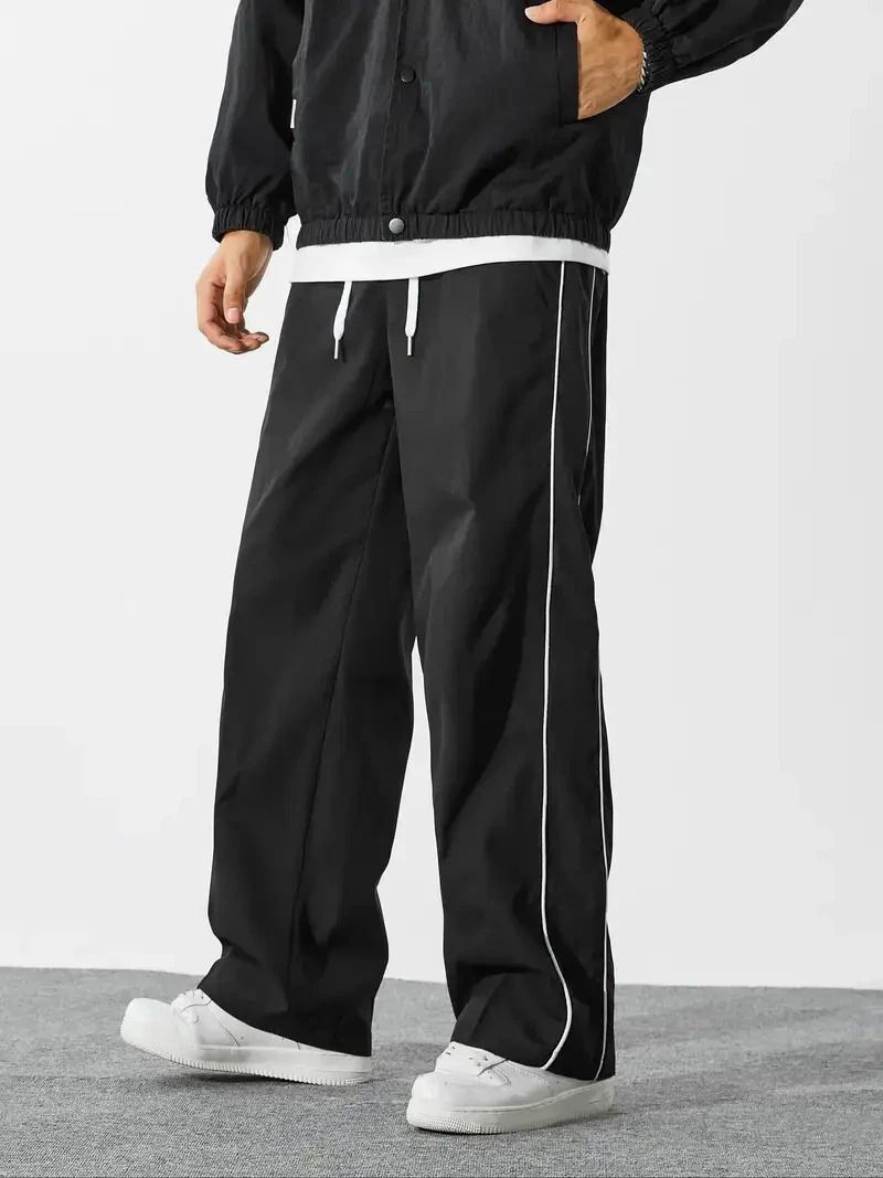 Lexrex Men Black Cotton Blend Trousers - Image 2