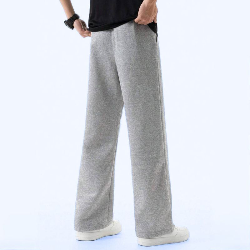 WEVOK WEAR Men Relaxed Grey Cotton Blend Trousers - Image 5