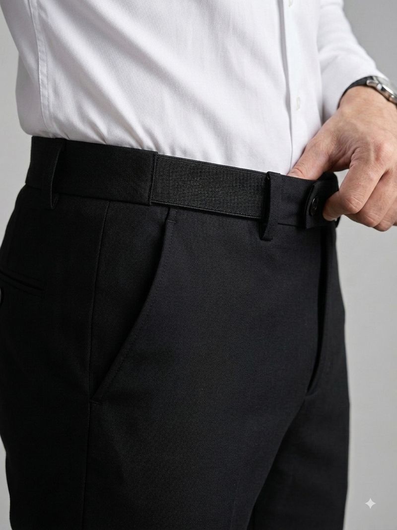 MVR Men Black Viscose Rayon Trousers - Image 6