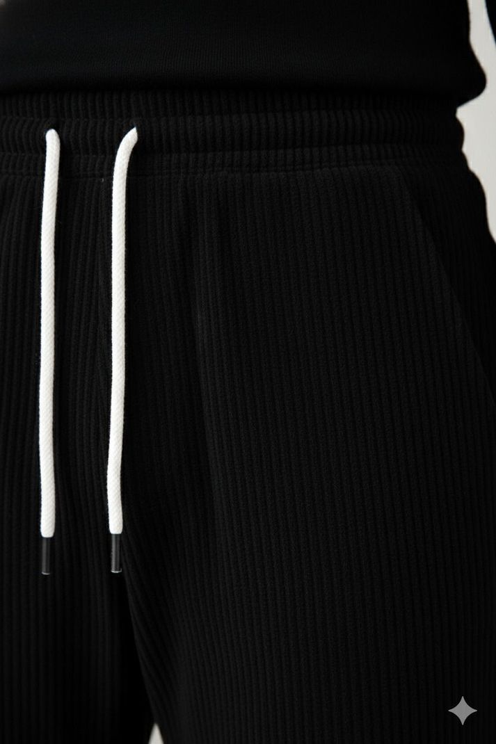 METRONAUT Straight Fit Black Polyester Trousers - Image 6
