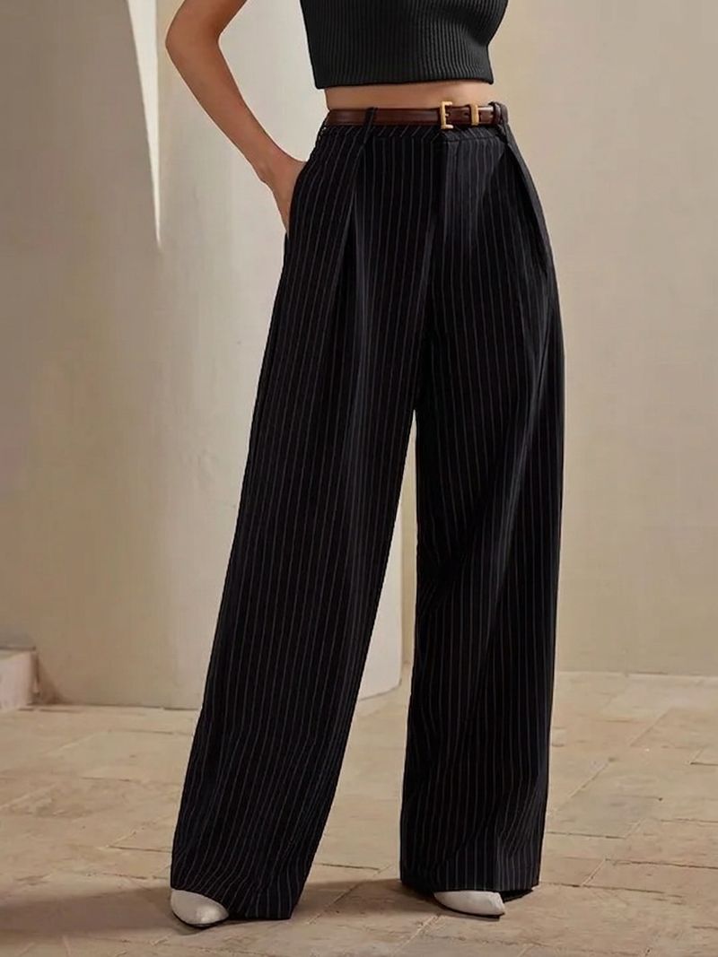 KOTTY Women Black Viscose Rayon Trousers - Image 6
