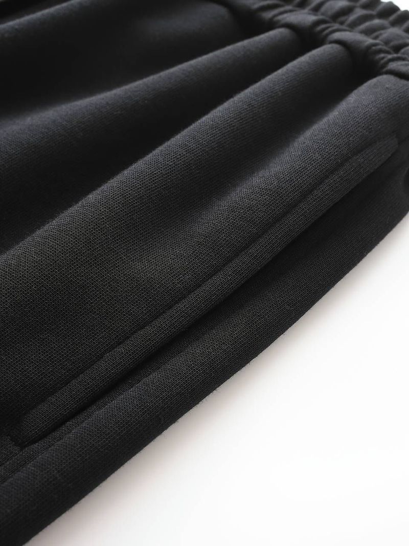 WEVOK WEAR Men Relaxed Black Cotton Blend Trousers - Image 3