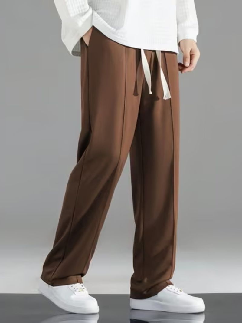 SAVAYO Men's Straight Fit Lycra Blend Trousers (Pack of 2, Brown & - Image 5