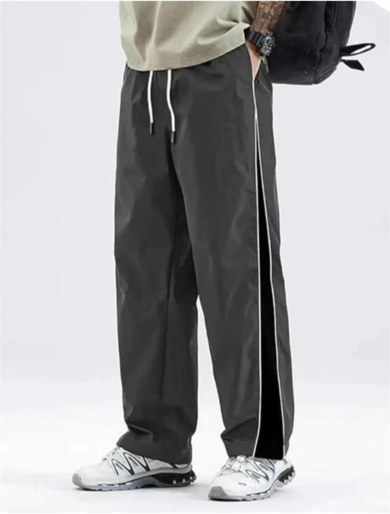 jocker Men's 2-Pack White, Black, Grey Polyester Trousers - Image 5