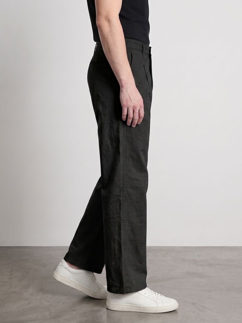 Roadster Men Black Cotton Trousers - Image 3