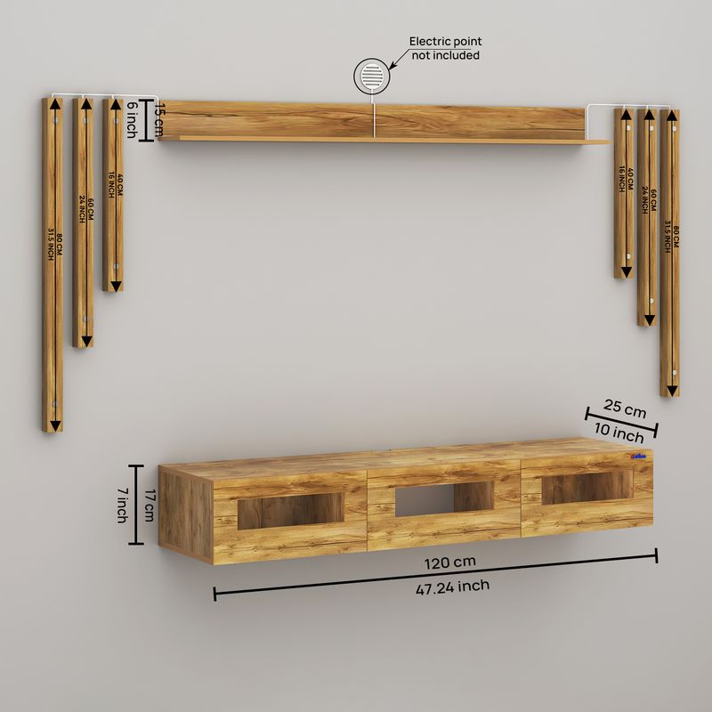 ANIKAA RayzaNote Wall Mount TV Unit - Image 6