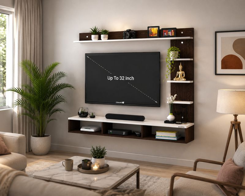 Artival Crafts 32 inch Triple Side TV Cabinet - Image 3