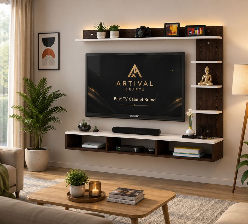 Artival Crafts 32 inch Triple Side TV Cabinet - Image 6