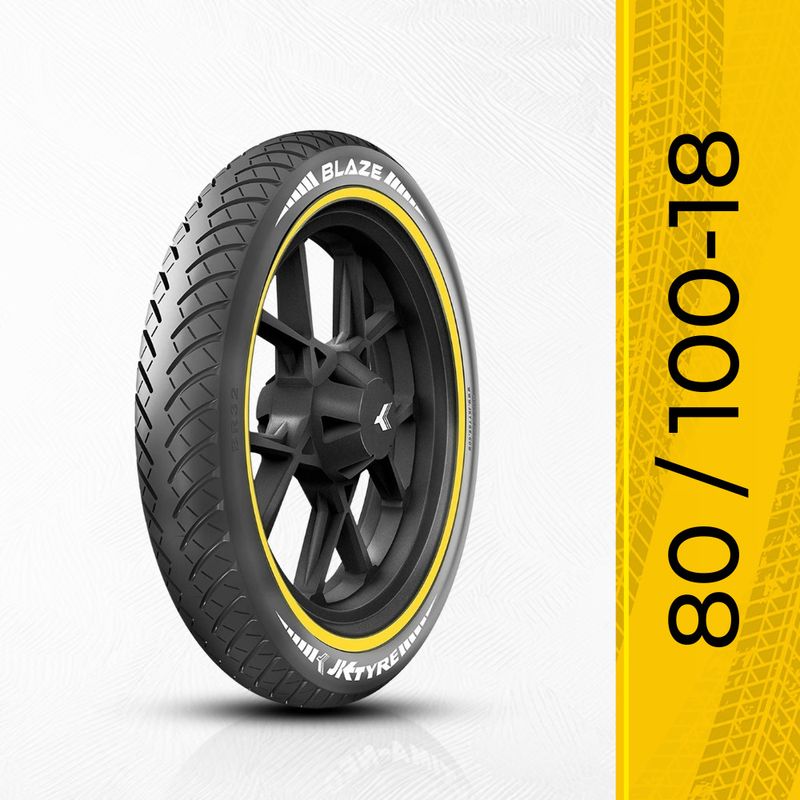 JK TYRE BLAZE BR34 80/100*18 Rear Tyre - Image 2