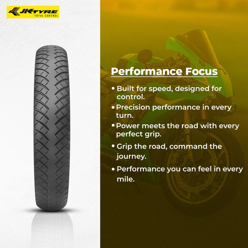 JK TYRE BLAZE BR34 80/100*18 Rear Tyre - Image 4