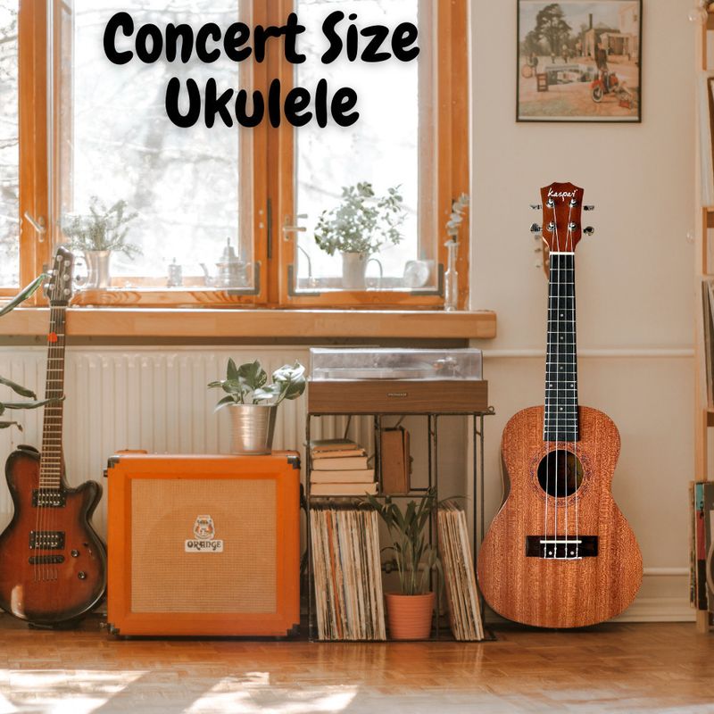 AMG Music 24" Ukulele with Bag, Tuner, Capo & String Set - Image 5