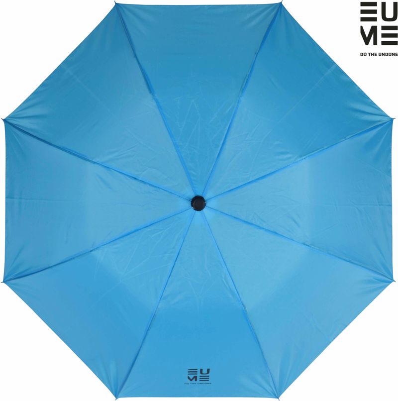 EUME Leatrix 21 Inch 2 Fold Auto-Open Umbrella (Blue, Black) - Image 3