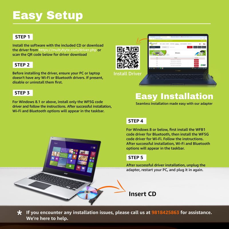 Multybyte Wi-Fi & Bluetooth USB Adapter 4.0 - Image 4
