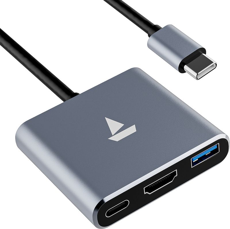 boAt Type C Swift Lynk 3 in 1 USB Hub (Silver)