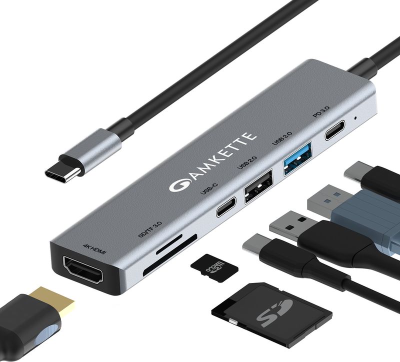 AMKETTE 7-in-1 Type C Hub/Docking Station - Image 2