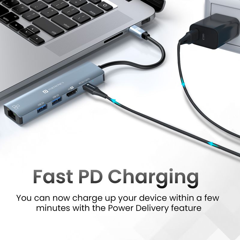 Portronics Mport 51 5-In-1 Type C Hub - Image 5