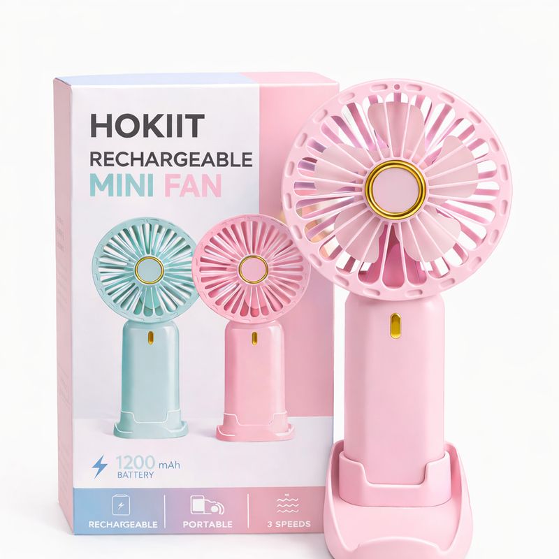 Hokiit Rechargeable Mini Hand Fan - Image 3