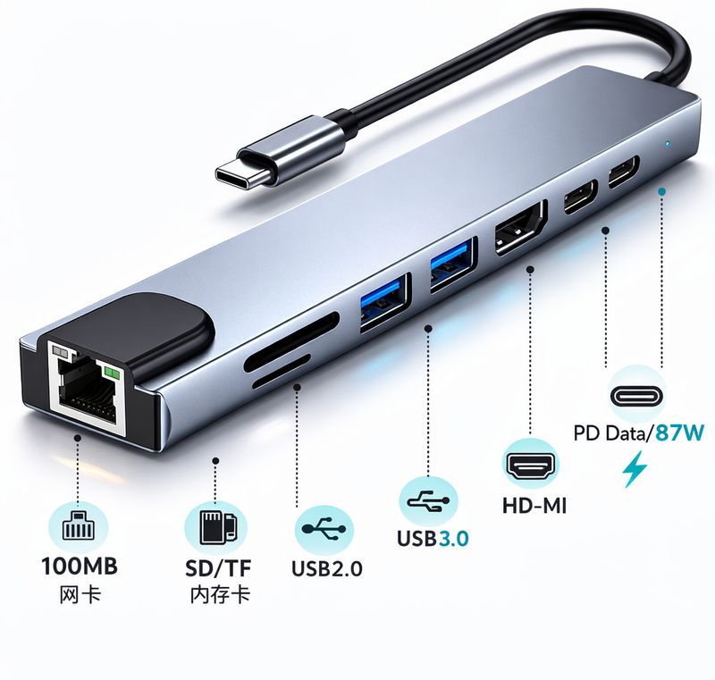 AiFit 8-in-1 USB-C Hub - Image 2