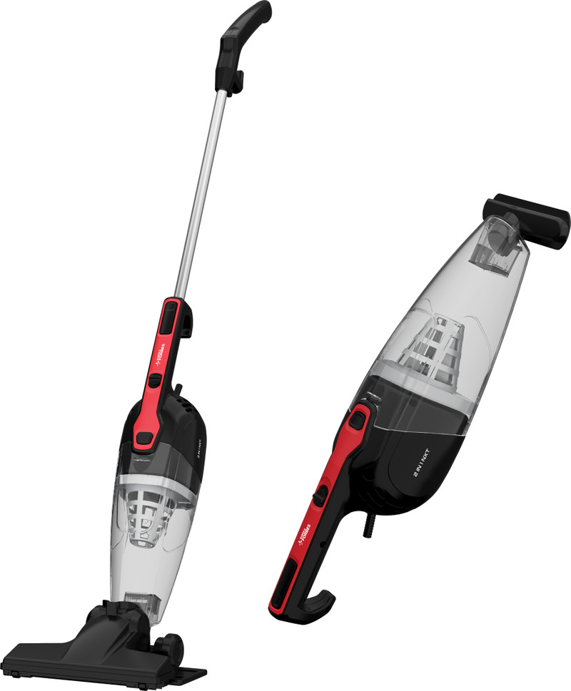 eureka forbes 2 1 hand held vacuum cleaner 13 500 pa powerful suction power 2 in 1 handheld stick functions home use 16 ft long cord mobility easy disposal