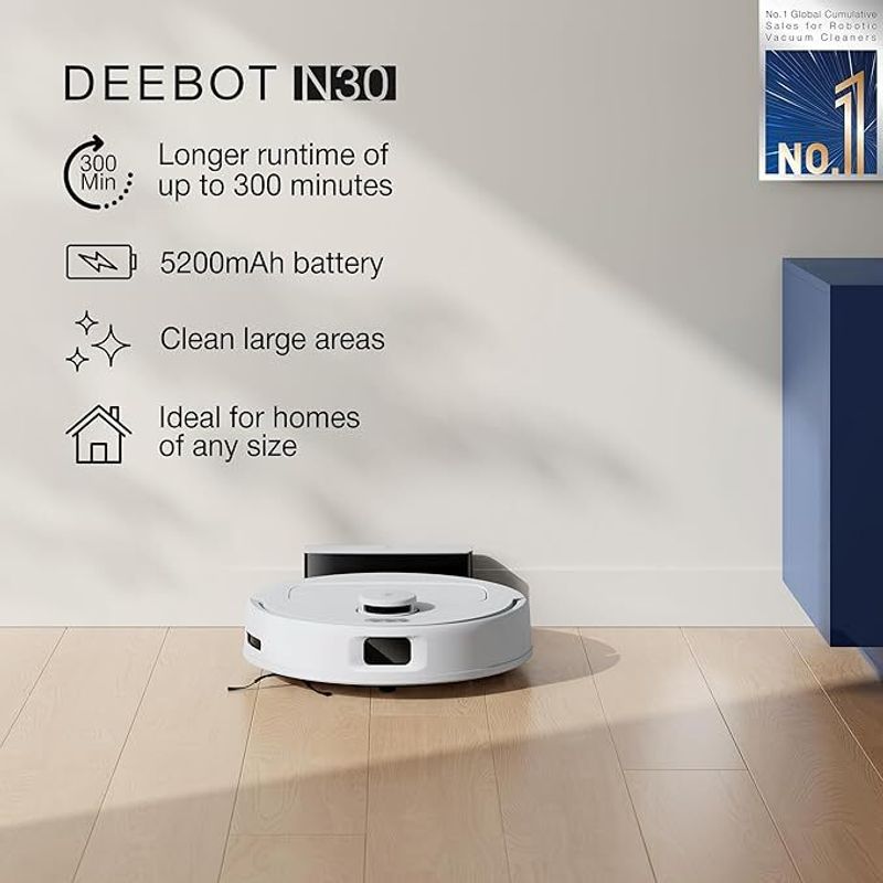 ECOVACS N30 2 in 1 Robotic Floor Cleaner - Image 5