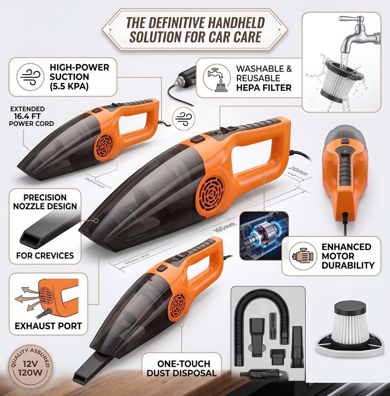 ORNOTA Powerful Turbo Max Portable Vacuum - Image 3
