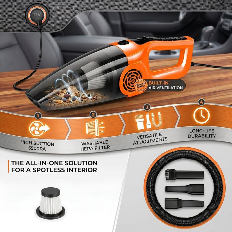 ORNOTA Powerful Turbo Max Portable Vacuum - Image 5