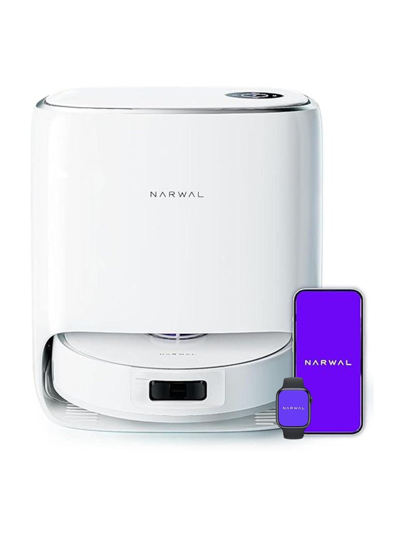 Narwal Freo X Ultra 2.0 Robot Vacuum & Mop Combo Robotic Floor Cleaner ,Maintenance-Free Base, 12000Pa Suction, Auto Mop Drying/Washing ,Zero-Tangling